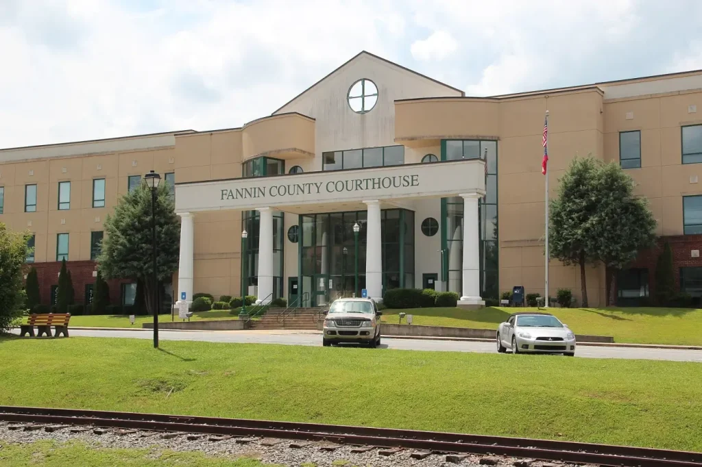 Fannin County Courthouse in Blue Ridge, Georgia