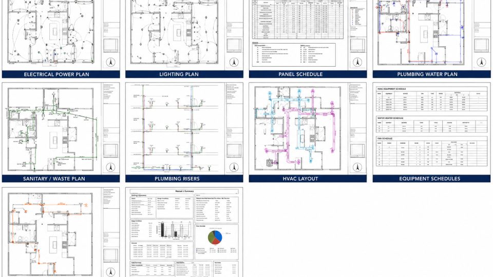 Structural framing drawings and foundation detail examples