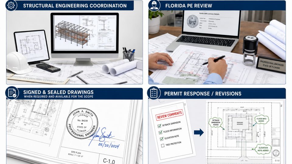 Illustrative permit drawing example for Georgia property planning